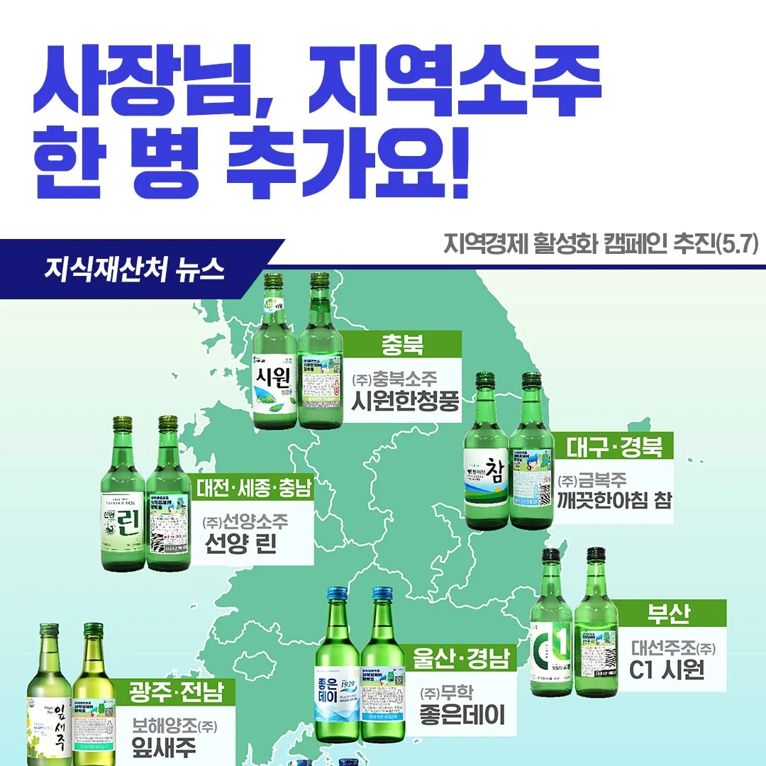 지식재산처 X 지역 주류기업, 지식재산으로 지역경제에 활력을!