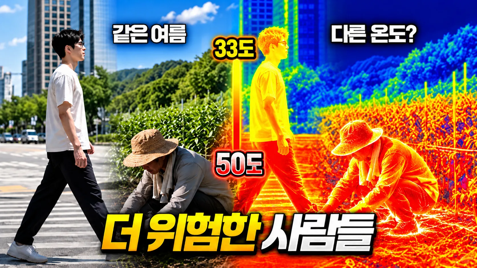 폭염의 눈높이 온도를 맞춰주세요